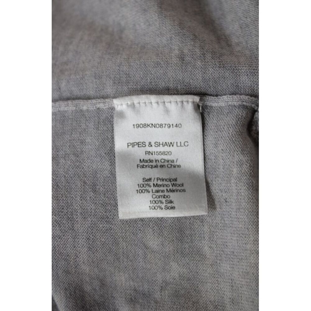 Veronica Beard Women Basic Merino Wool Crew Neck Longsleeve T-Shirt Gray Size S - Picture 4 of 6